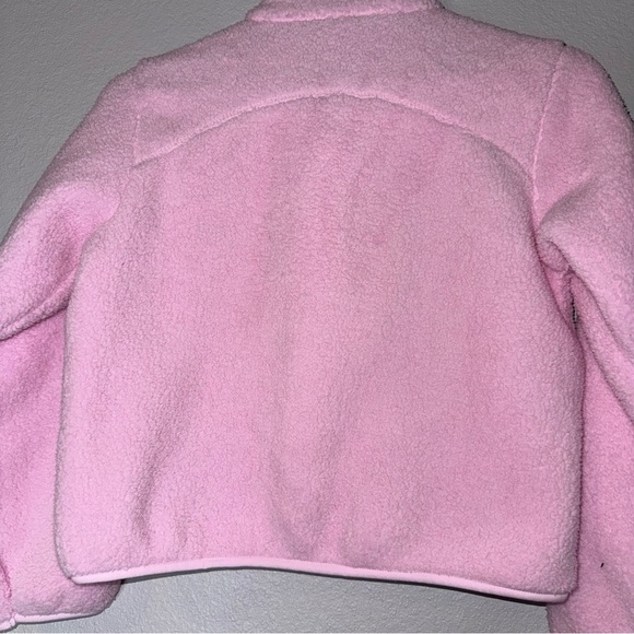 New All In Motion Faux Shearling Cozy Pink Fleece Pullover XL (14) - Picture 5 of 12